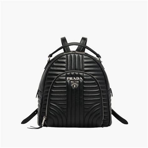 Zaini Prada in Pelle Nero .